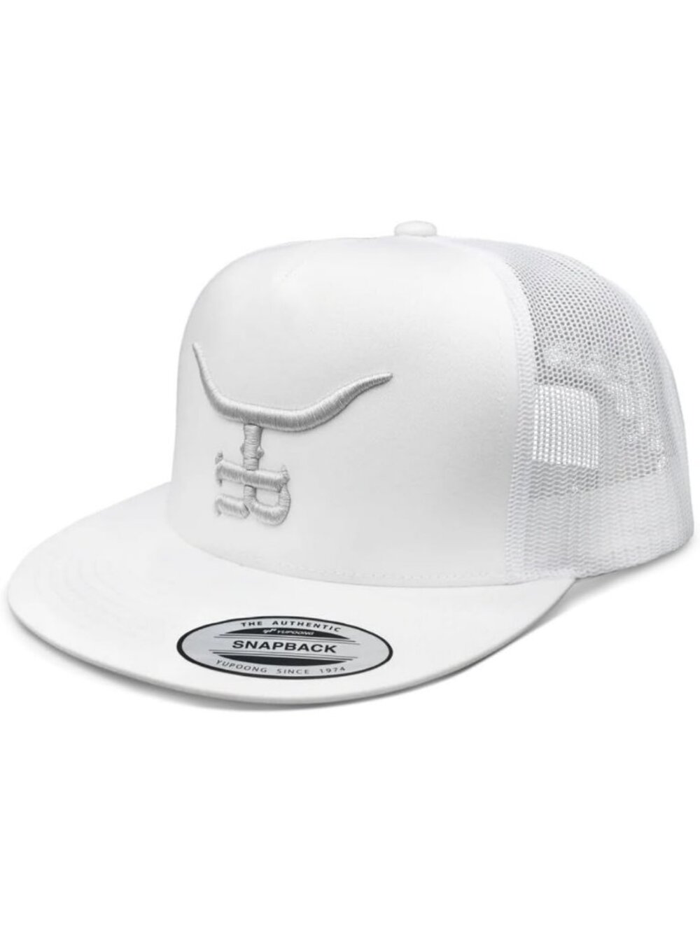 Stylish High Profile Silver Trucker Hat - Adjustable Mesh Back Western Cap